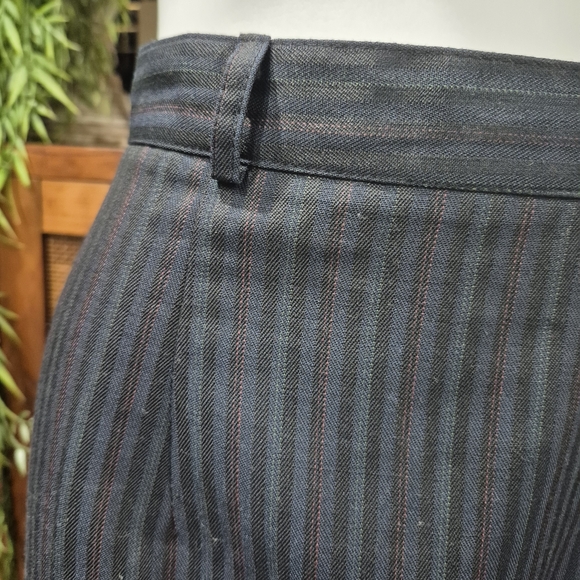 ​Vintage Long Pinstripe Pencil Skirt - Dark Academia / Career Wear - Picture 2 of 9